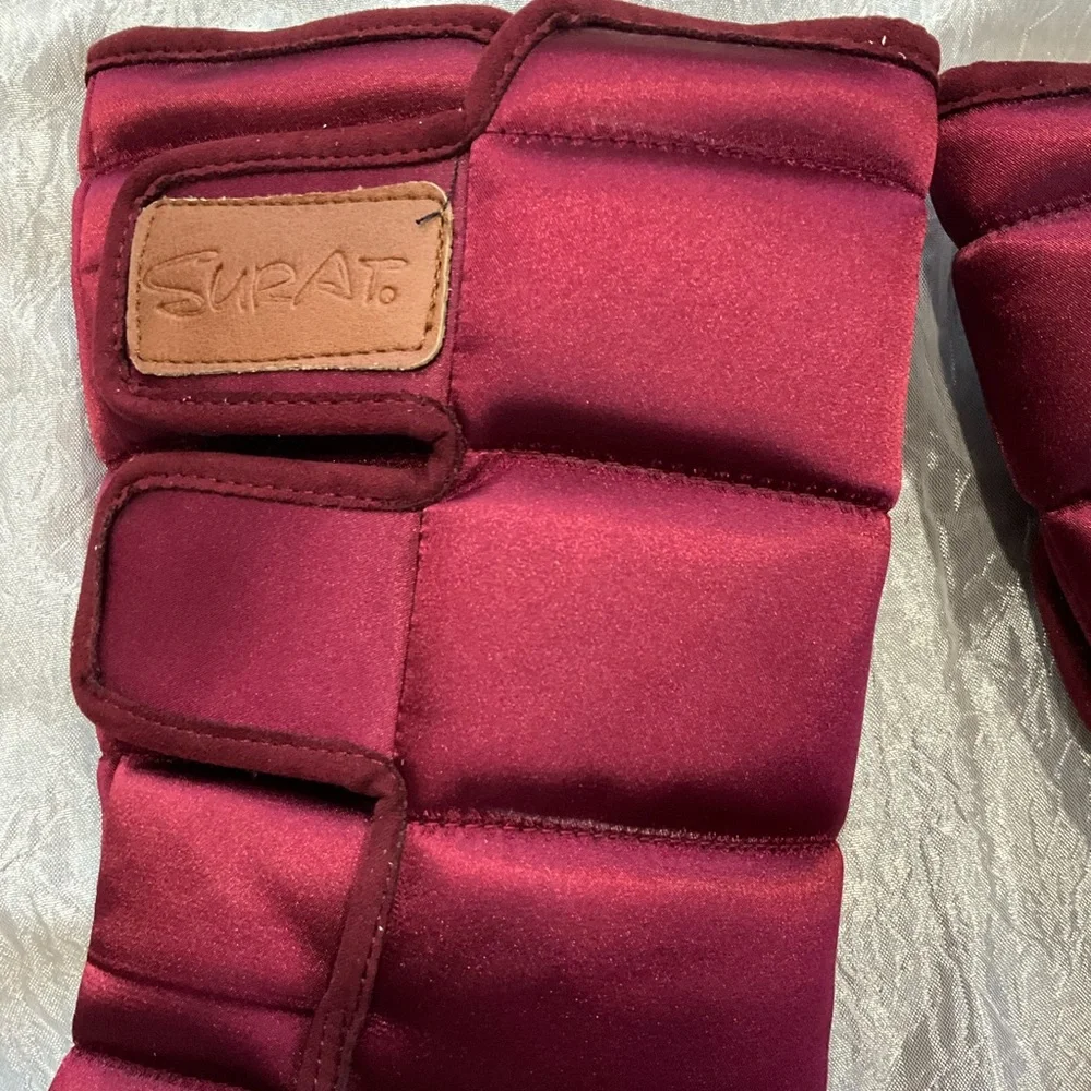 Surat Burgundy Winter Puffer Boots‎ Size 7 Quilted Mid-Calf New Without Tags